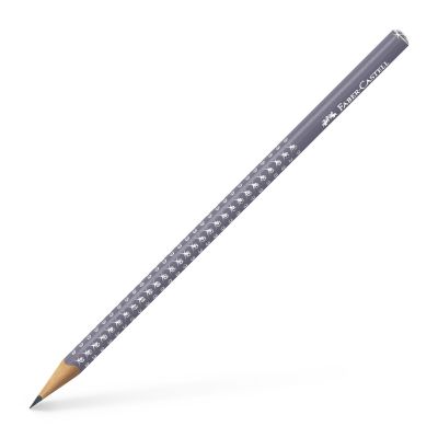 Creion fara guma, Faber-Castell Sparkle, mina B, gri inchis