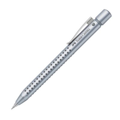 Creion mecanic 0.7mm, Faber-Castell Grip 2011, argintiu