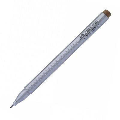 Liner 0.4mm, Grip, Faber-Castell, maro inchis