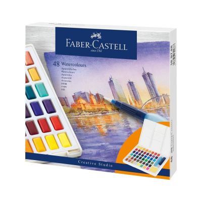 Acuarele, 48 culori, multicolora, creative studio Faber-Castell
