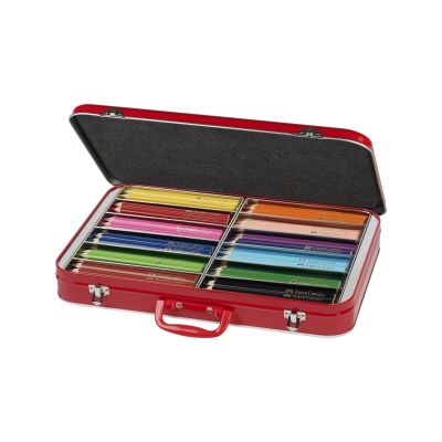 Creioane colorate, 144culori/set, cutie metal, Jumbo Faber-Castell