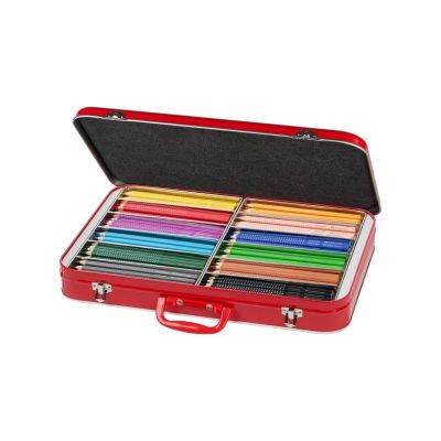 Creioane colorate, 300culori/set, cutie metal, Grip Faber-Castell