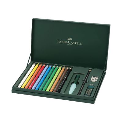 Creioane colorate, 12culori/set +accesorii, Albrecht Durer Magnu Faber-Castell