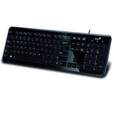 Tastatura Genius SlimStar 230 USB, neagra, multimedia