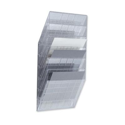 Modul tavite landscape A4, de perete, 6 compartimente, Flexiboxx Durable, transparent