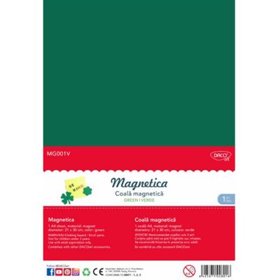 Folie magnetica, A4, verde, Daco