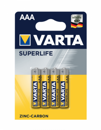 Baterii R3(C), 1,5V, 4buc/blister, Varta Super Life