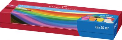 Acuarele guase 12 culori, 20ml, Faber-Castell
