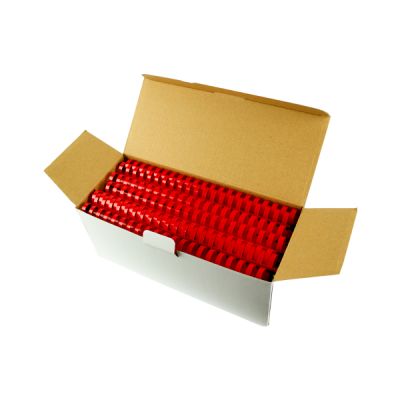 Inele plastic pentru indosariere, 22mm, 210 coli, 50buc/cutie, rosu