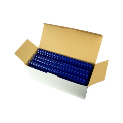 Inele plastic pentru indosariere, 25mm, 240 coli, 50buc/cutie, albastru