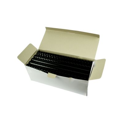 Inele plastic pentru indosariere, 25mm, 240 coli, 50buc/cutie, negru