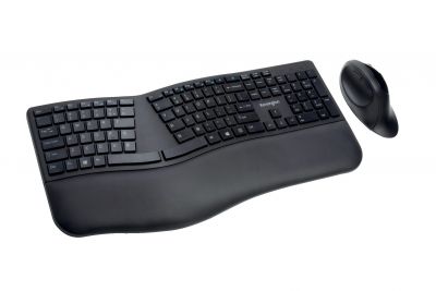 Kit tastatură + mouse, fara fir, negru, Kensington ProFit Ergo