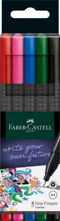 Liner 0.4mm, 5buc/set, Basic Grip Faber-Castell