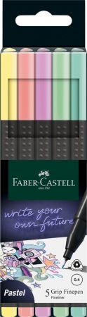 Liner 0.4mm, 5buc/set, Pastel Grip Faber-Castell