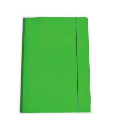 Mapa carton plastifiat cu elastic, B4, 400g, verde