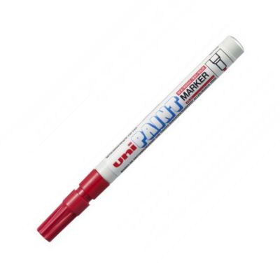 Marker cu vopsea 0.8-1.2mm, varf rotund, PX21 Uni-Ball Paint, rosu