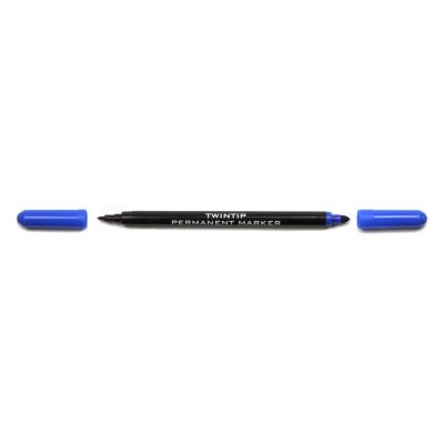 Marker permanent 1-3mm, 2 capete, Koh-I-Noor, albastru