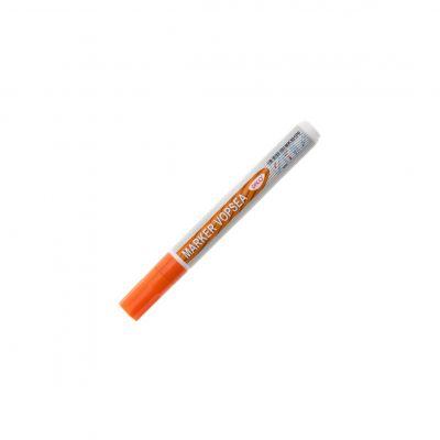 Marker cu vopsea 1-2mm, varf rotund, Daco, portocaliu fluorescent