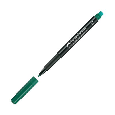 Marker permanent 1mm, varf M, Multimark Faber-Castell, verde