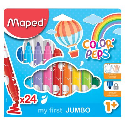 Carioci, 24 culori/set, Color'Peps My First Jumbo, Maped