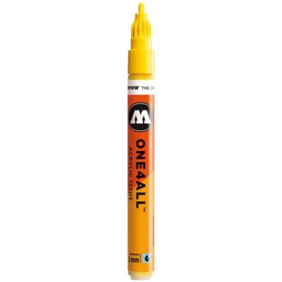 Marker acrilic, varf 2mm, One4All 127HS Molotow, yellow fluorescent