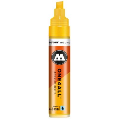 Marker acrilic, varf 4-8mm, One4All 327HS Molotow, zinc yellow