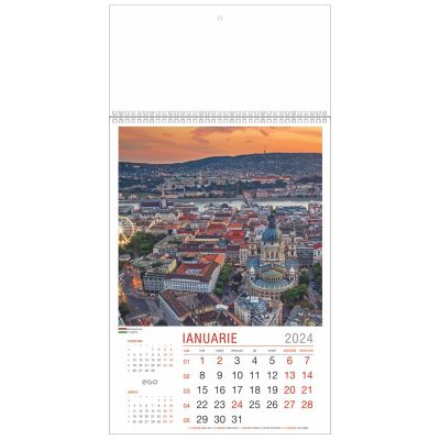 Calendar de perete, EGO, Orasele lumii, 12 +1 file