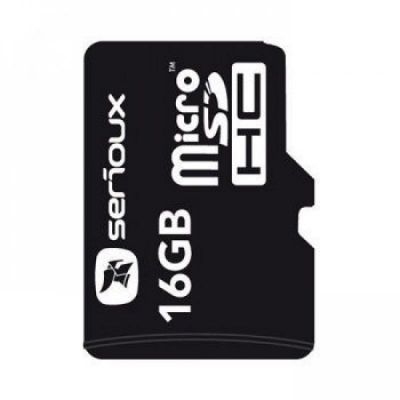 Card de memorie MicroSDHC, 16Gb, clasa 10, cu adaptor SDHC, Serioux