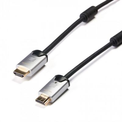 Cablu video Serioux Premium Gold, HDMI tata - HDMI tata, Ethernet, suporta rezolutii pana la 4K2K (4090x2160 pixeli), compatibil Blu-Ray si 3D, conductori 99.99% cupru fara oxigen, mufe din metal aliaj Zinc