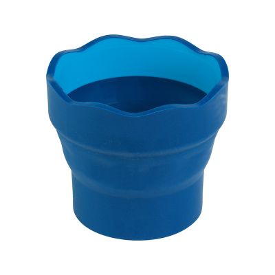 Container apa pentru pictura, simplu, Click and Go, Faber-Castell, albastru