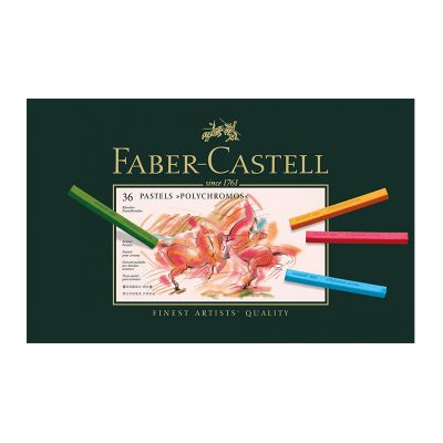 Creta uscata pastel moale color, 36culori/set, Polychromos Faber-Castell