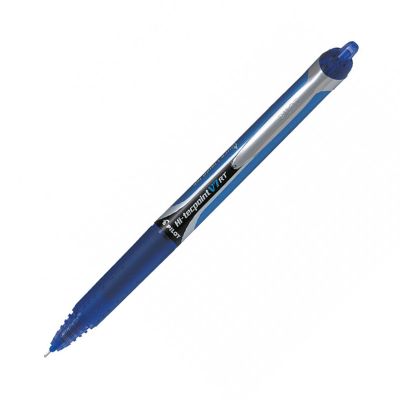 Roller cu cerneala Hi-Tecpoint V7 RT, 0.7mm, reincarcabil, Pilot, albastru