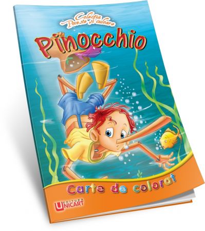 Carte colorat A4 + poveste Pinocchio