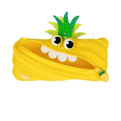 Penar tip etui, ZIPIT Creature Monster Penny, ananas galben