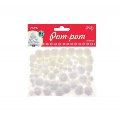 pom-pom-material-textil-87-buc-set-blanco