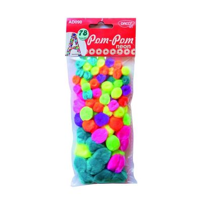 pom-pom-material-textil-culori-neon-78-buc-set