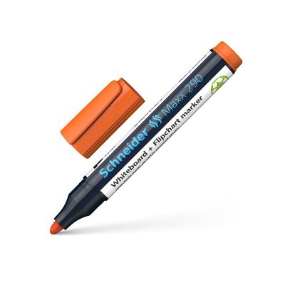 Marker whiteboard+flipchart 3.0mm, Schneider Maxx 290, portocaliu 