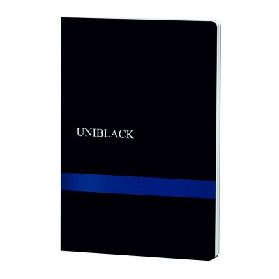 Caiet A4, 60 file, Pigna UniBlack, dictando, coperta albastra