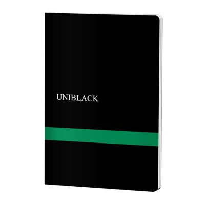 Caiet A4, 60 file, Pigna UniBlack, dictando, coperta verde