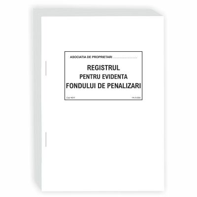 Registru pentru evidenta fondului de penalizari A4, coperta carton, 100 file