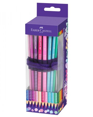 Creioane colorate se+1creion Sparkle+accesorii, Faber-Castell
