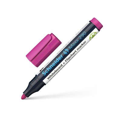Marker whiteboard+flipchart 3.0mm, Schneider Maxx 290, roz