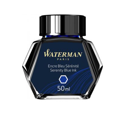 Cerneala 50ml, Waterman, albastru lavabil