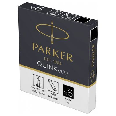 Patroane cerneala mici, 6 buc/cut, Parker Quink