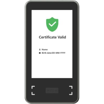 Scaner automat pentru verificarea certificatelor digitale COVID-19, wifi