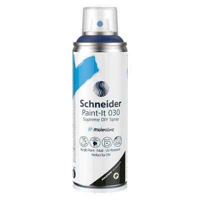 Spray cu vopsea 200ml, Supreme DIY Paint-It 030, Schneider, albastru inchis