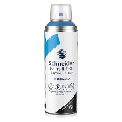 Spray cu vopsea 200ml, Supreme DIY Paint-It 030, Schneider, albastru otel