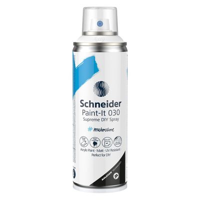 Spray cu vopsea 200ml, Supreme DIY Paint-It 030, Schneider, alb
