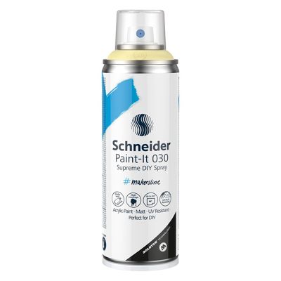 Spray cu vopsea 200ml, Supreme DIY Paint-It 030, Schneider, galben deschis