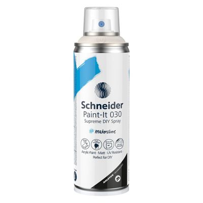 Spray cu vopsea 200ml, Supreme DIY Paint-It 030, Schneider, gri